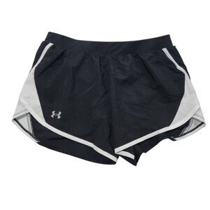 Under Armour Running Shorts Brief Lined Black Activewear Womens Small NEW NWOT